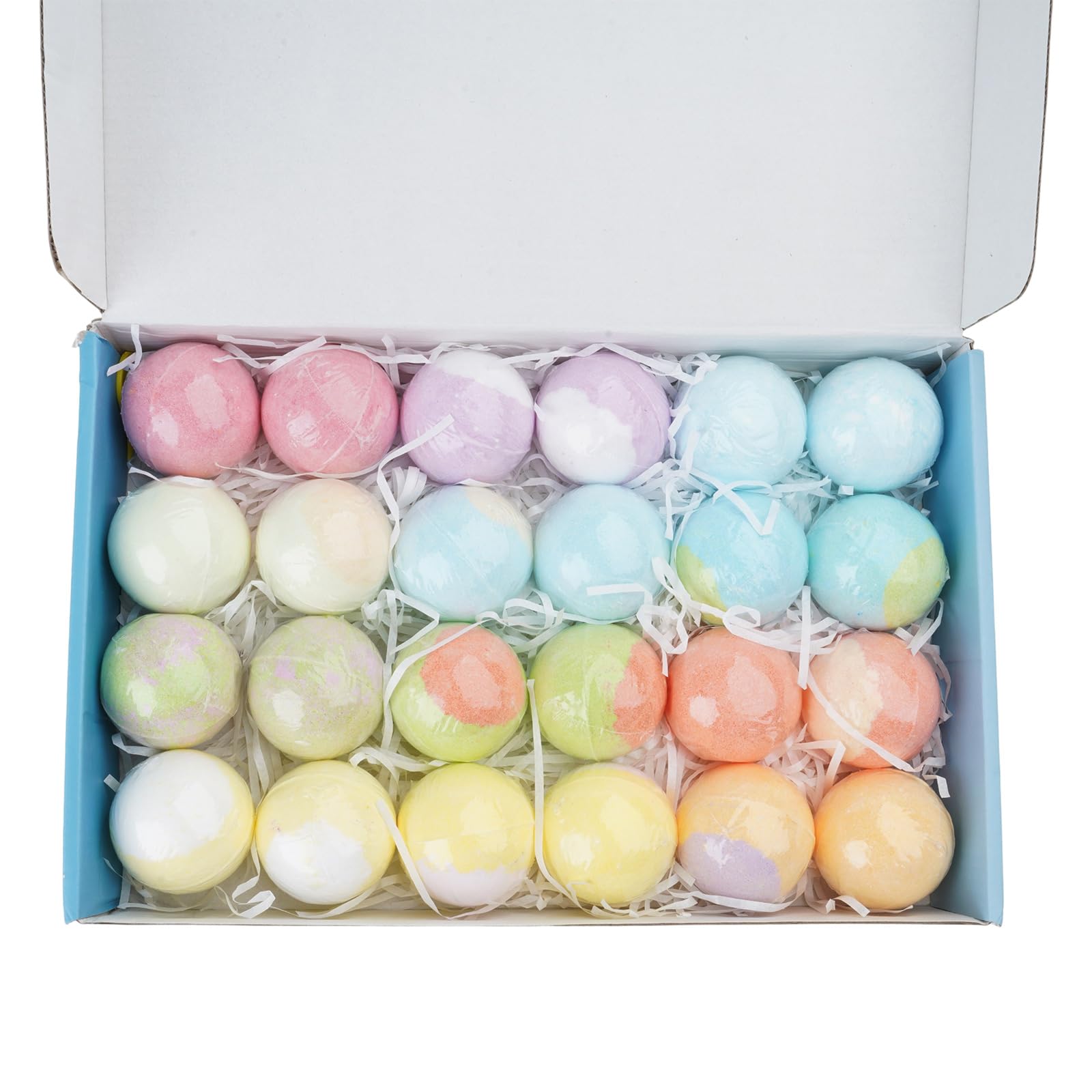 24pcs Animal Surprise Bath Fizzies Set with Hidden Toy for Bath Fun Creates Rich Foam Kids Toy with Surprise Animal Dolls