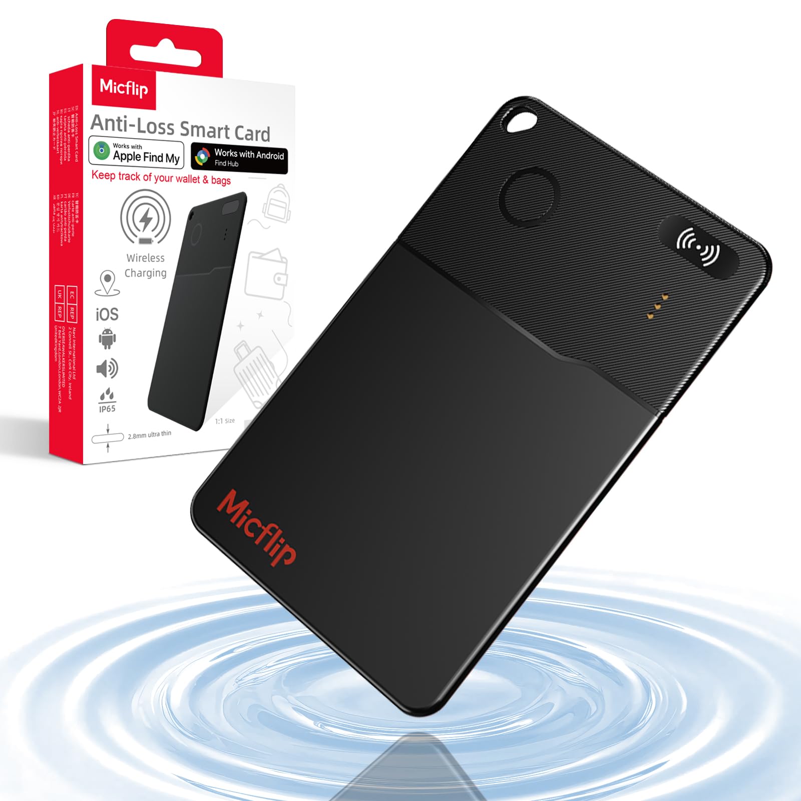 Wallet Tracker Card (Both iOS and Android) | No Monthly Fee | Waterproof | Wireless Charging | Anti-Lost, Thin Bluetooth Smart Card Finder for Wallet, Luggage, Backpack-picture-22