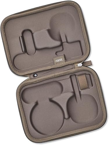 Miniatura 8 de Nanit Estuche de viaje  Funda protectora de transporte rígida para monitor de bebé Nanit Pro y accesorio de viaje multisoporte, mármol
