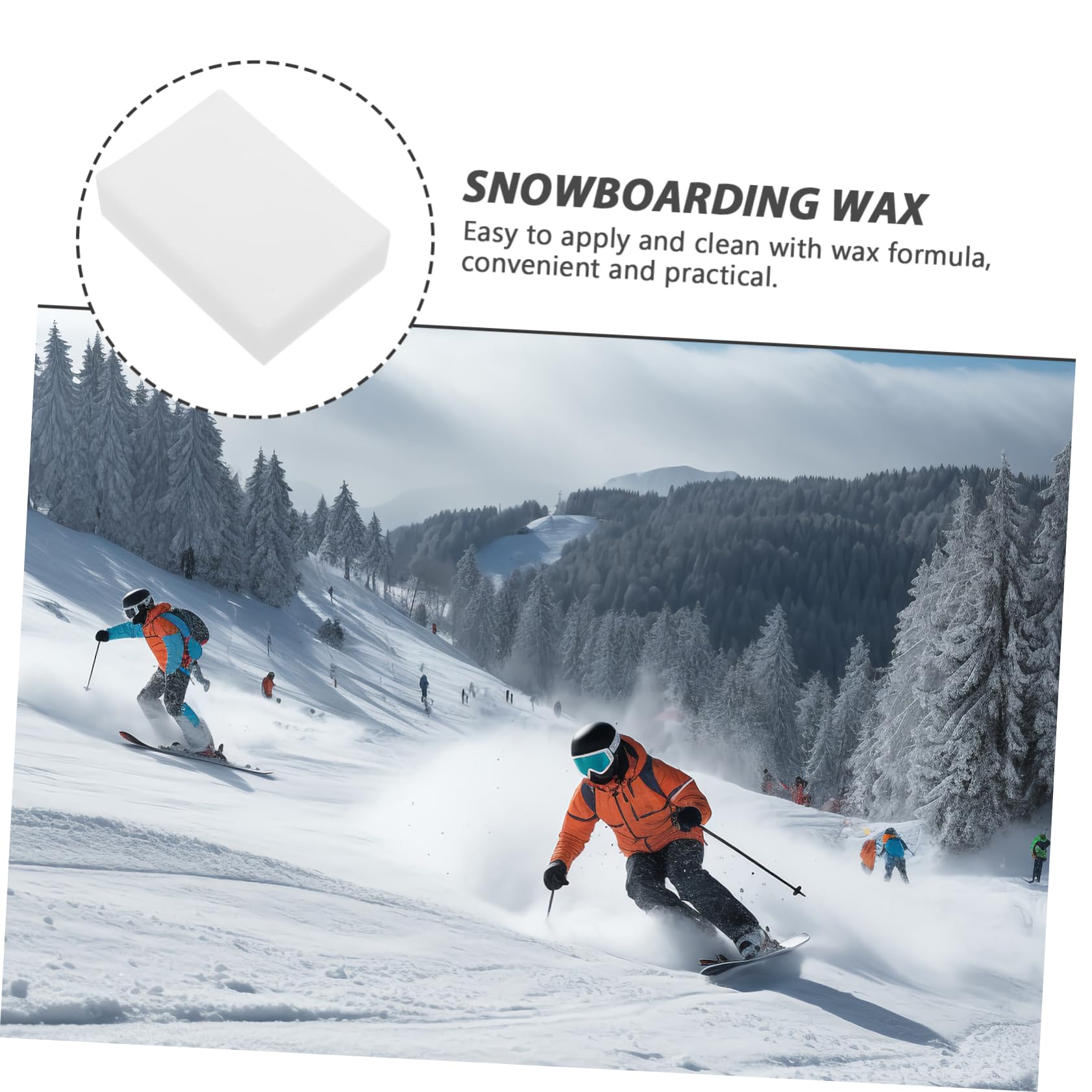 Yardwe Sciolina da Snowboard Cera Sciolina per Sci e Snowboard Sciolina da Sci Invernale Snowboard in Sciolinatura dello Snowboard Alta Montagna Bianca Ruotare Tavola da Sci