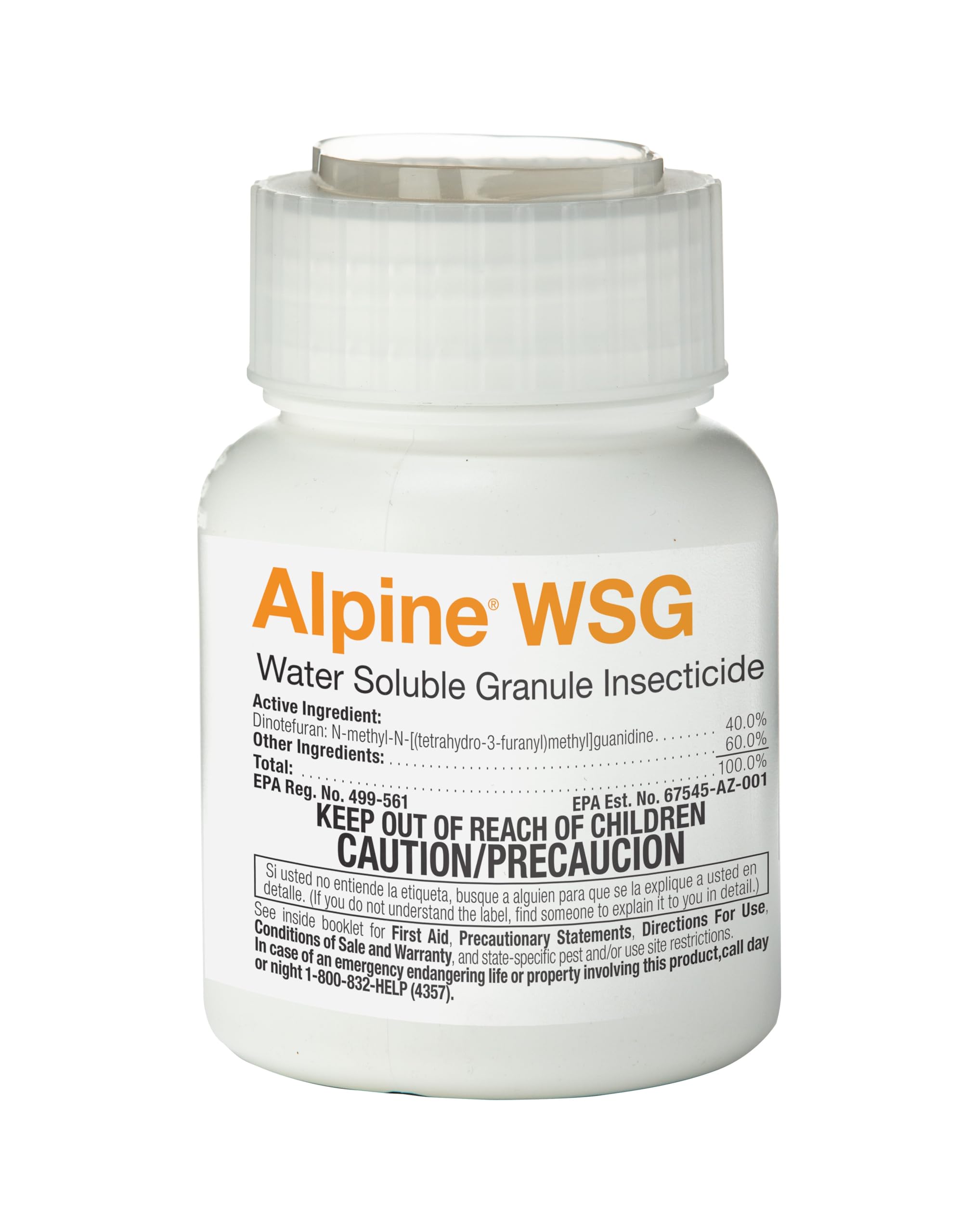BASF 4316277914 WSG-200 Gram Tip and Spout Bottle Alpine WSG 200G, Clear