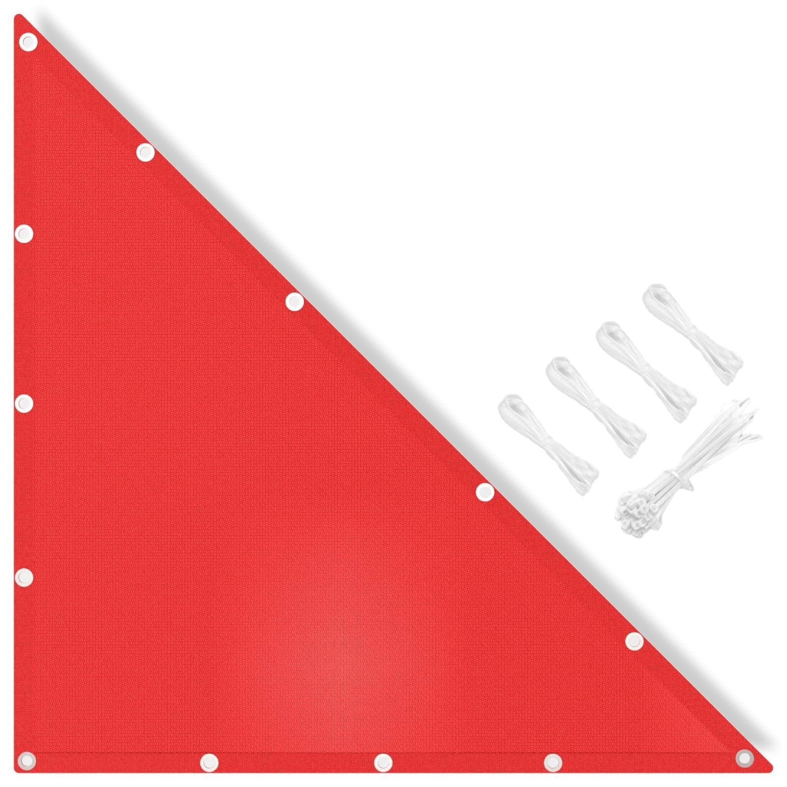 MissYolo Triangle Sun Shade Sail Waterproof 3x4x5M - Outdoor Right Angle Sun Shade Canopy with 95% UV Protection for Backyard, Pool, Patio & Garden Activities and Family Use-Red — image 1