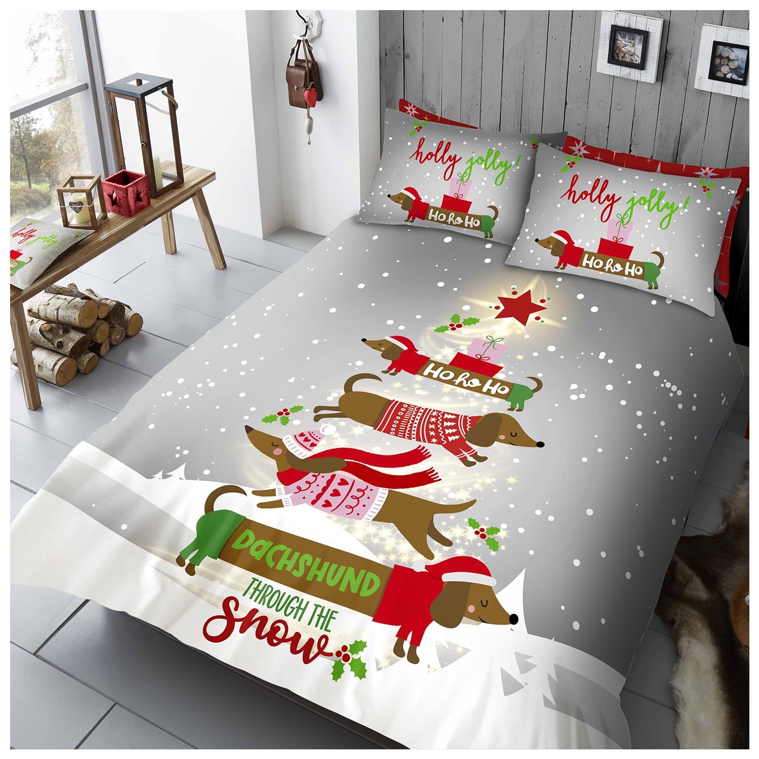 GC GAVENO CAVAILIA Xmas Christmas Bedding Sets King Size For Your Love One