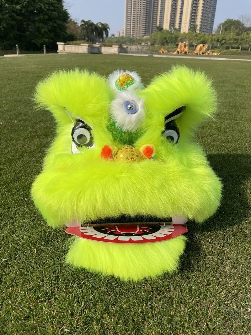 Amazon.co.jp: 獅子頭舞 プレミアムウール 伝統的な中国獅子舞 獅子舞  
