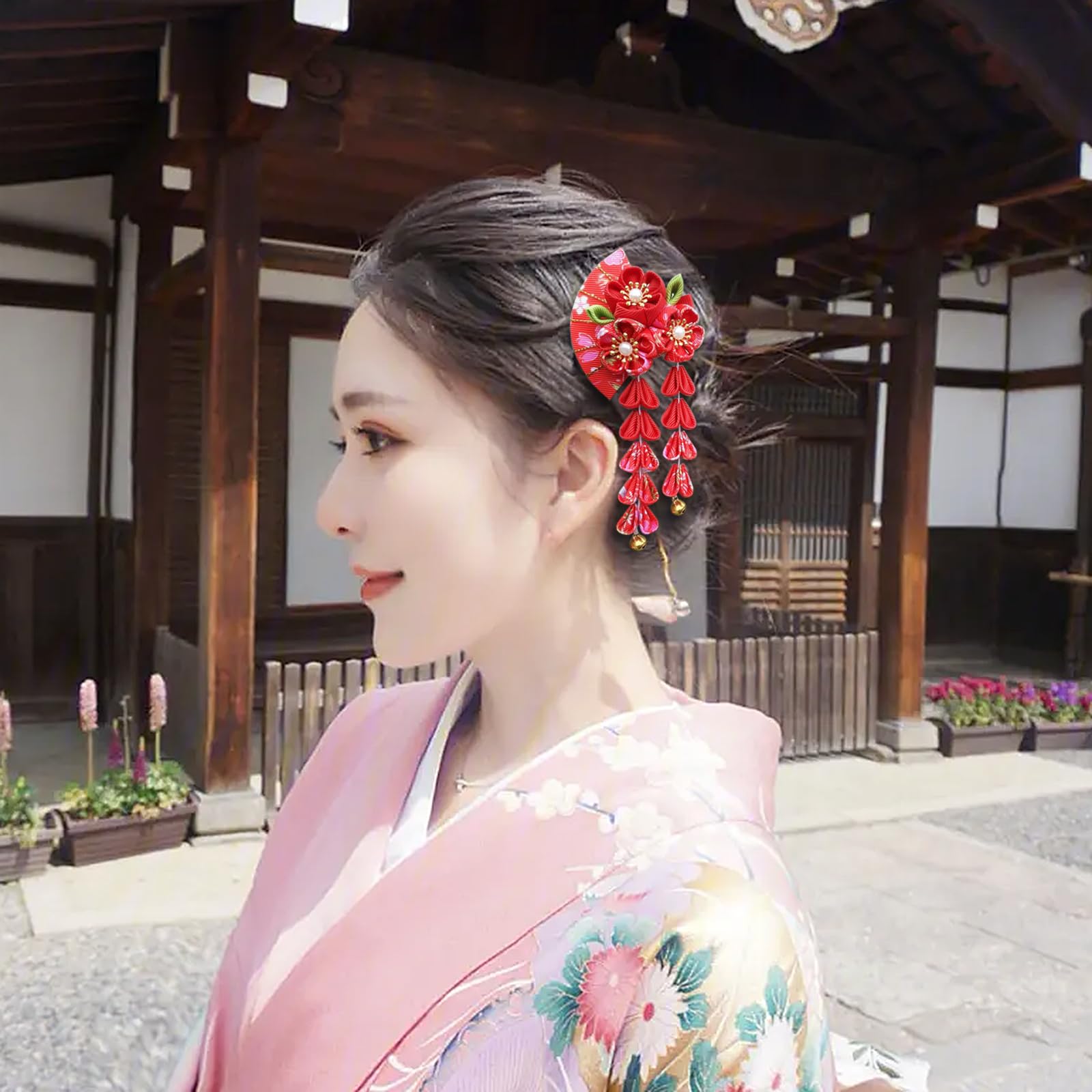 Amazon.com : Japanese Tassel Hair Clip Women Chinese Hanfu Kimono  display picture 1
