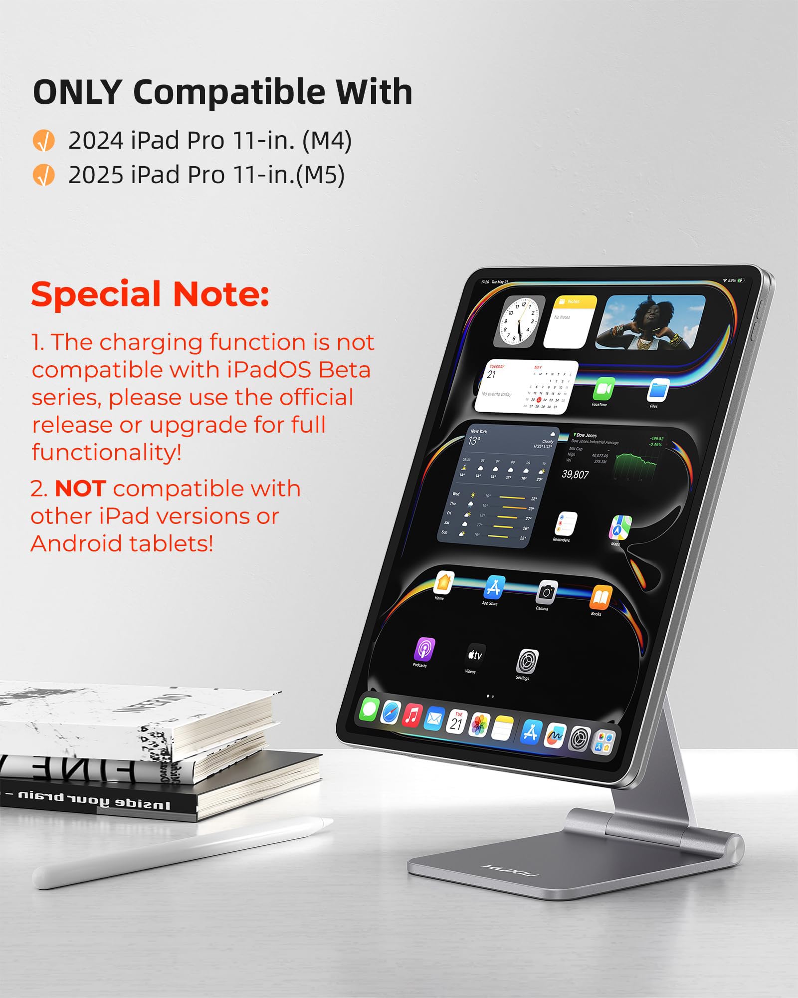 KUXIU M4 iPadPro 11インチ 充電スタンド Amazon.co.jp: KU XIU [アップグレード] 磁気ワイヤレス充電スタンド