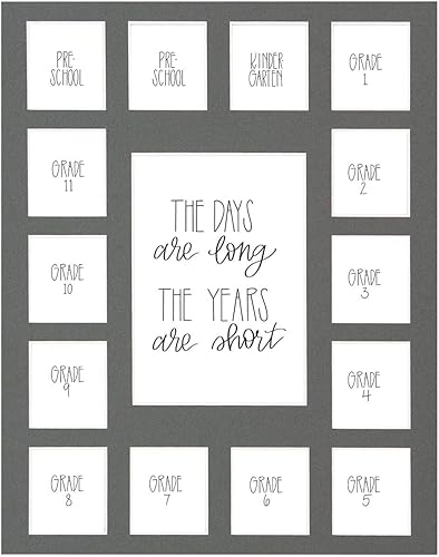 Tapete de fotos para días escolares con múltiples aperturas, collage de fotos de años escolares, tapete de fotos de los días son largos, sin marco, disponible en Yaxa Colombia