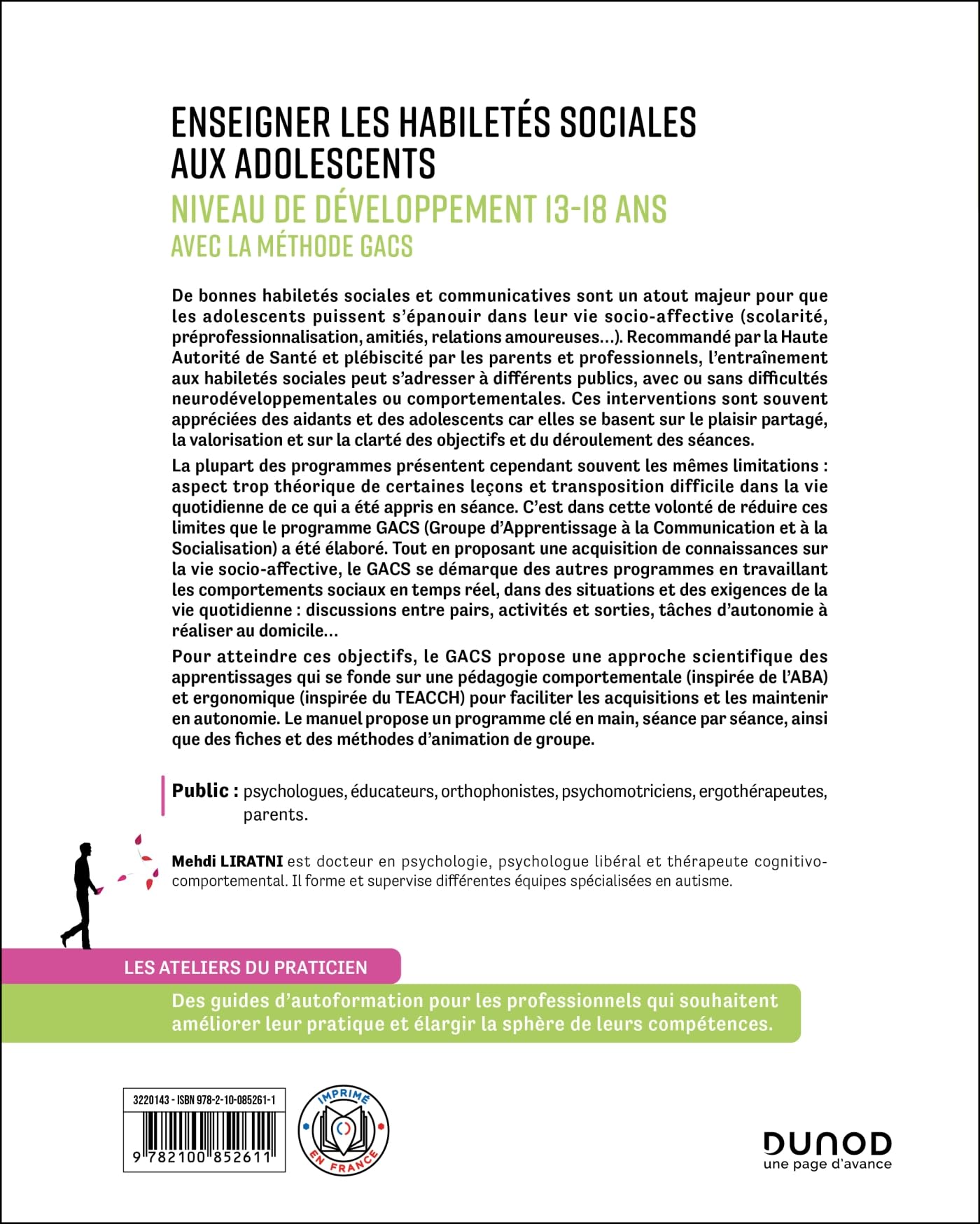 Enseigner les habiletés sociales aux adolescents - Niveau de développement 13-18 ans: Avec la méthode GACS