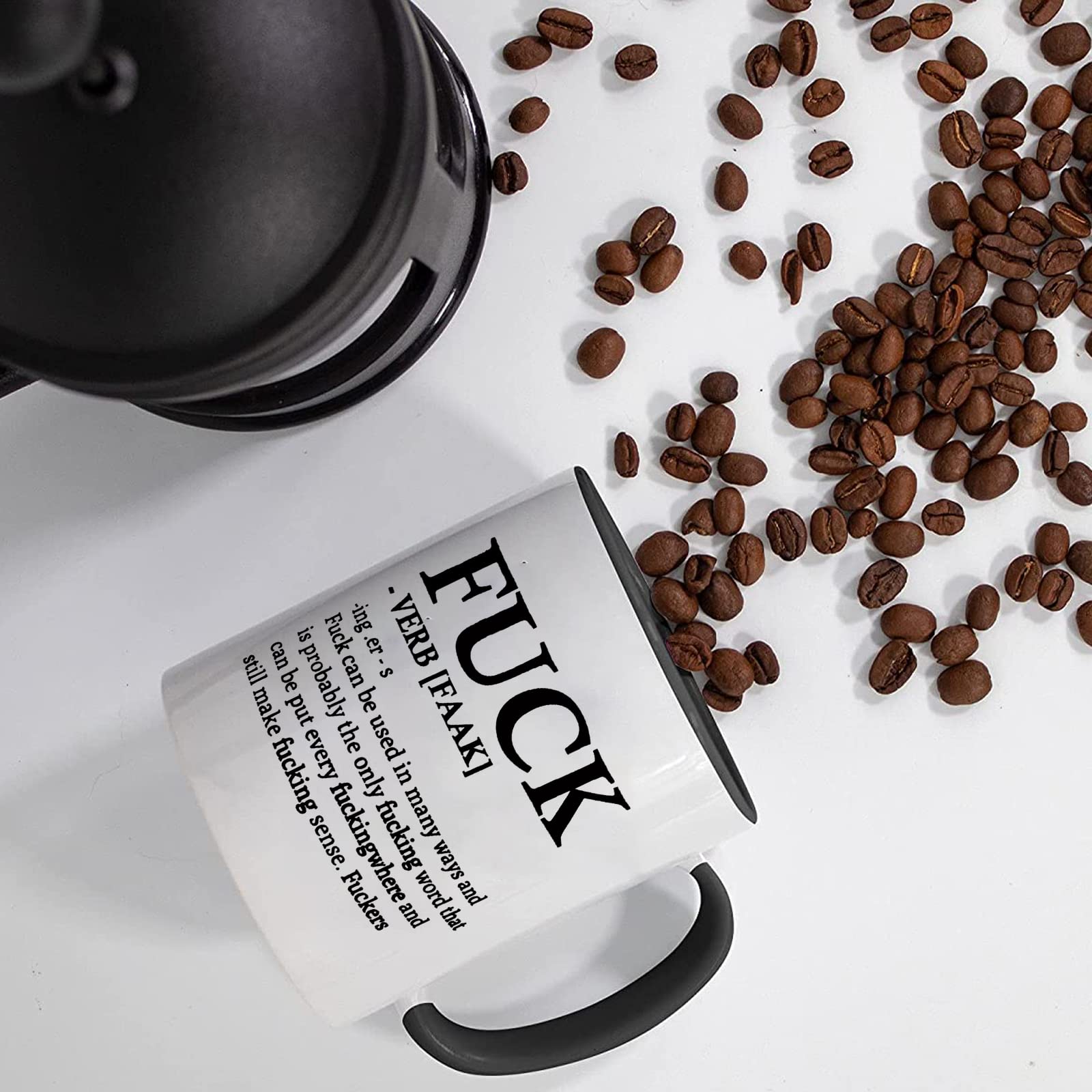 Funny Gift Coffee Mug - The F Word Definition Mug For Humor Lovers (11 Oz Ceramic) - View #6