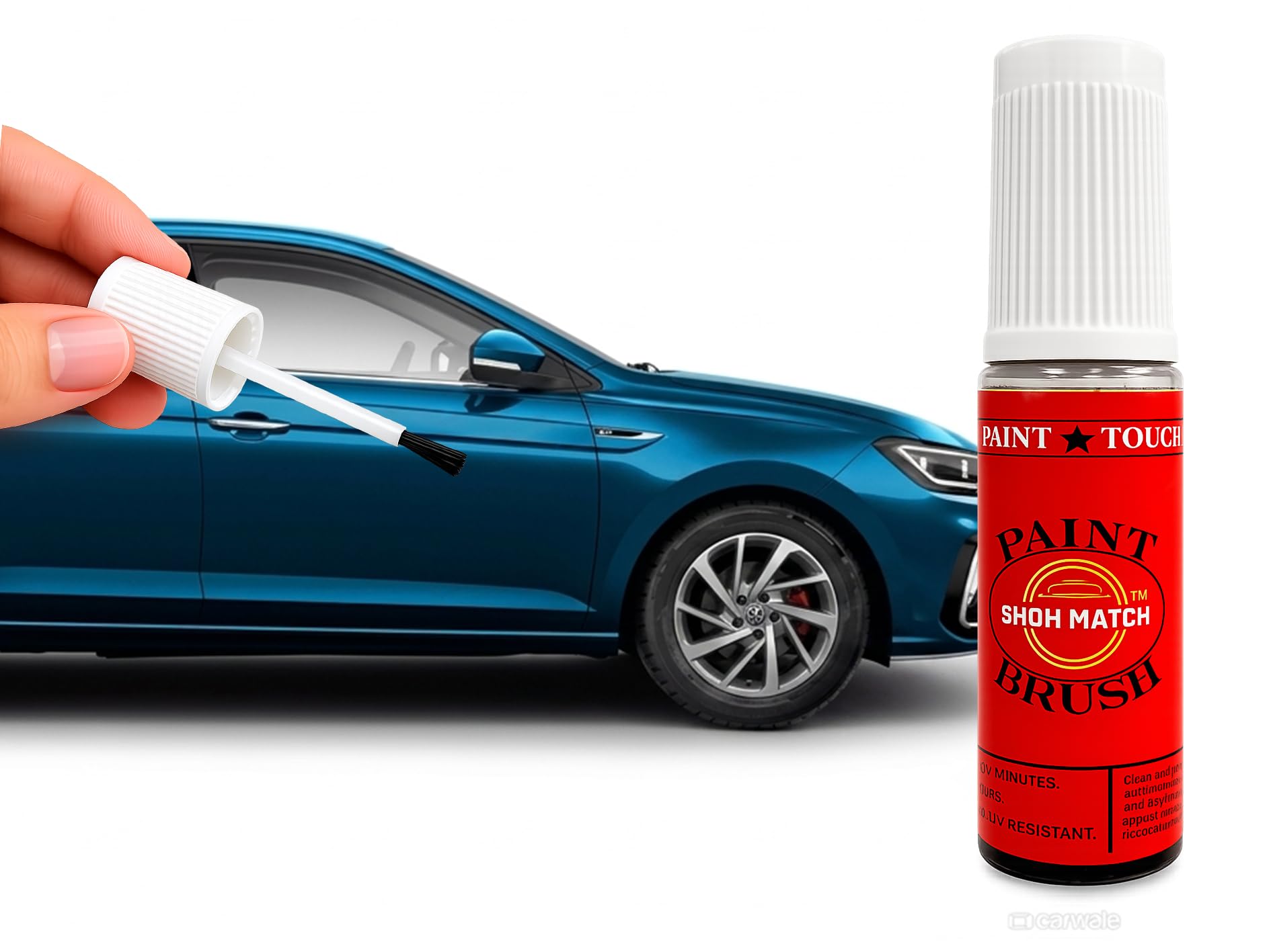 Show Match 2K Touch-Up Paint for Volkswagen Virtus– Scratch Remover Pen (Multiple Colors) (Lava Blue(LW5Q)-image-5