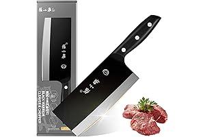 ZHANG XIAO QUAN Meat Cleaver, All Black Chinese Knife Cleaver for Kitchen,...