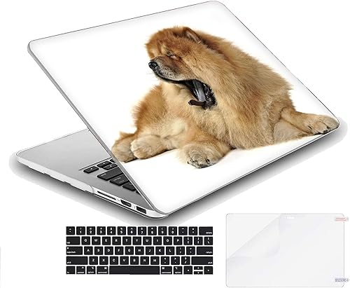 Miniatura 2 de MINGDAO Compatible con MacBook Air de 13 pulgadas, carcasa protectora rígida con cubierta de teclado (A1369 A1466, versión 2010-2017)  Chow Chow Dog