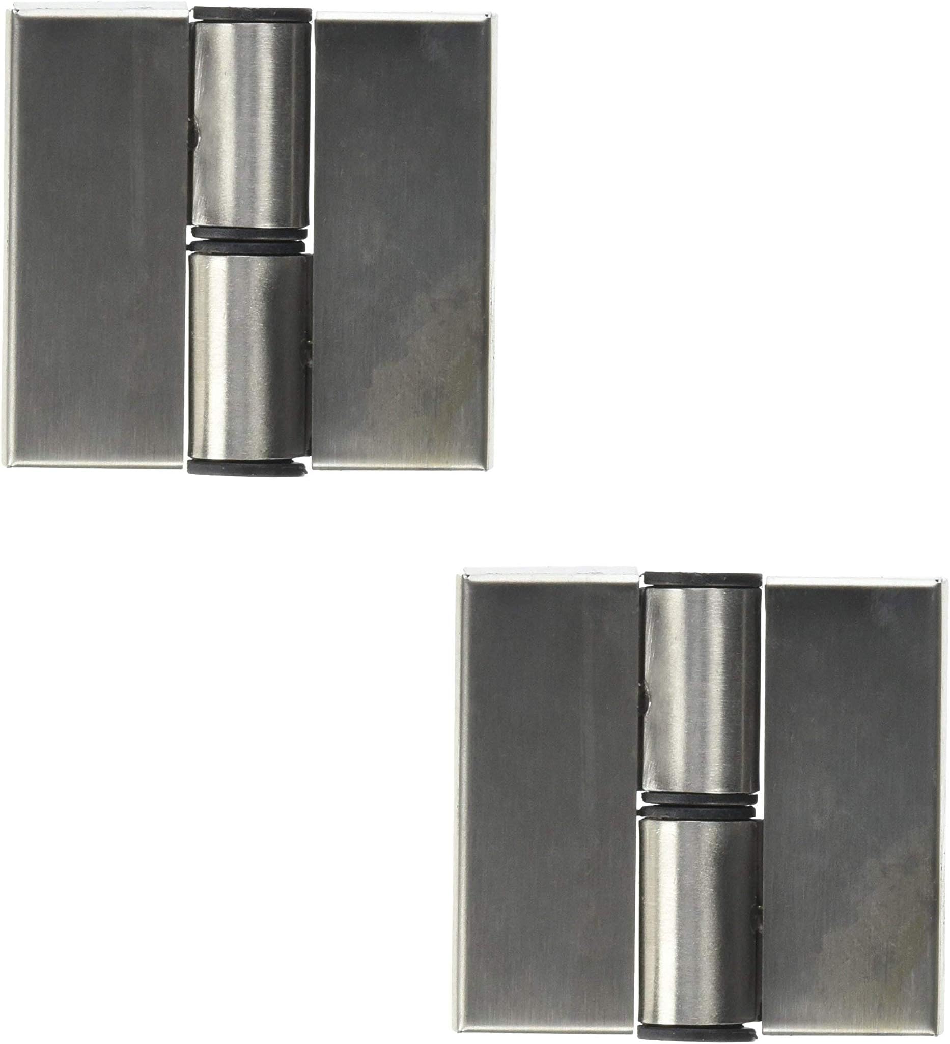 2pcs Stainless Steel Self Closing Restroom Public Toilet Partition Door Hinge, Surface Mounted, 2. 8" x 2. 6" / 70mm x 65mm