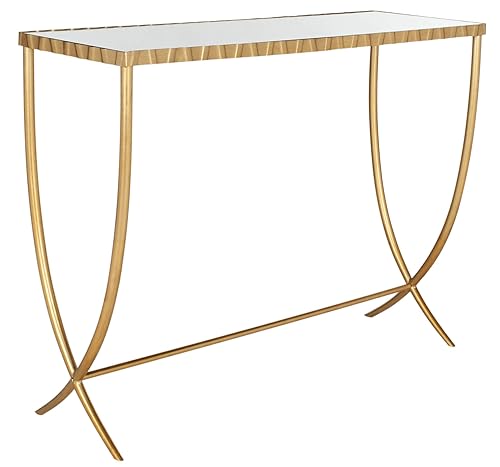 Home Collection Princess Mirror Top Console Table, Gold