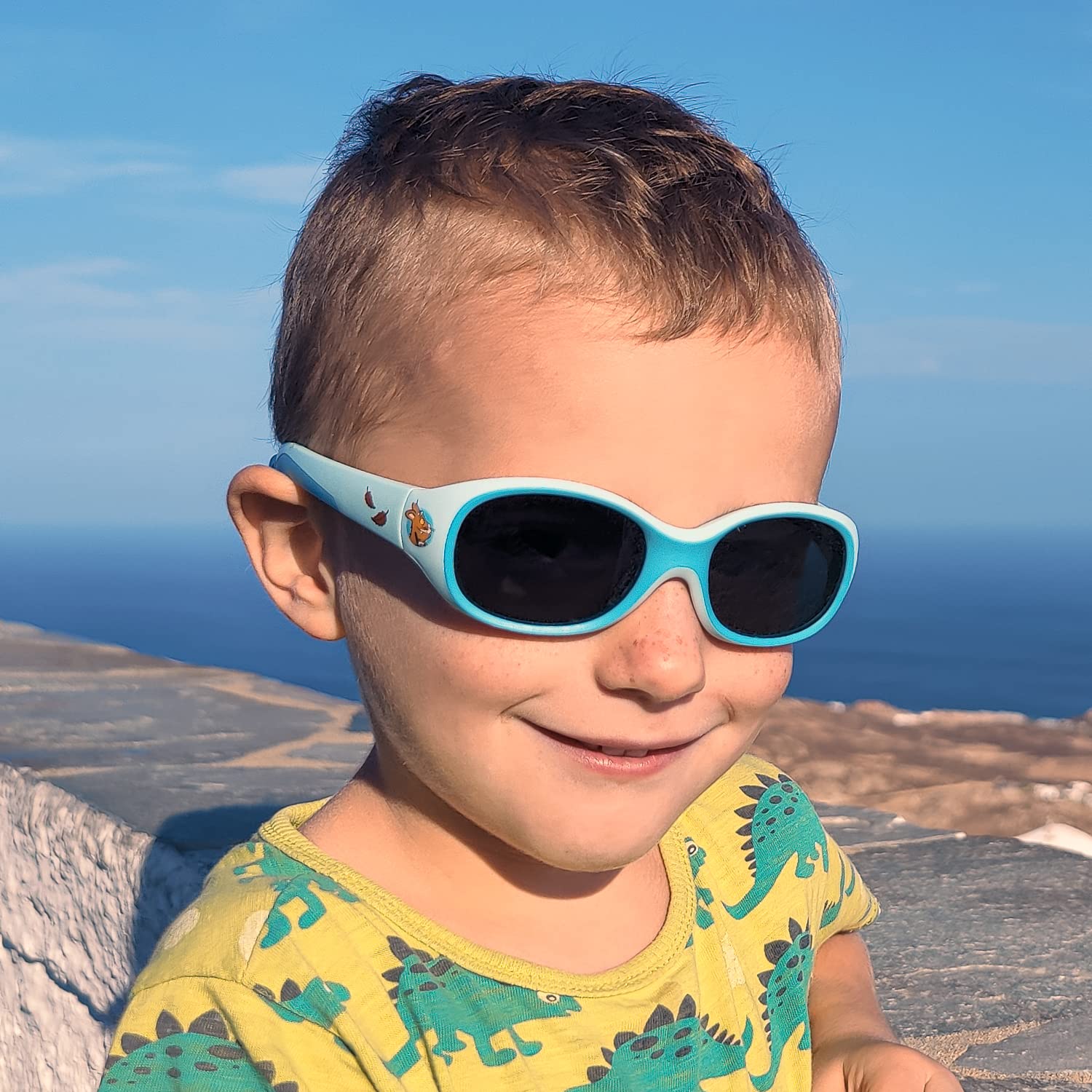 ActiveSol Grüffelo Premium okulary przeciwsłoneczne dla dzieci | soczewki High-Tech: 100% ochrona przed promieniowaniem UV, polaryzacja, efekt lotosu | niezniszczalne okulary ze specjalnej gumy | 22 g | dla chłopców i dziewczynek od 2-6 lat, Mikołaj na no