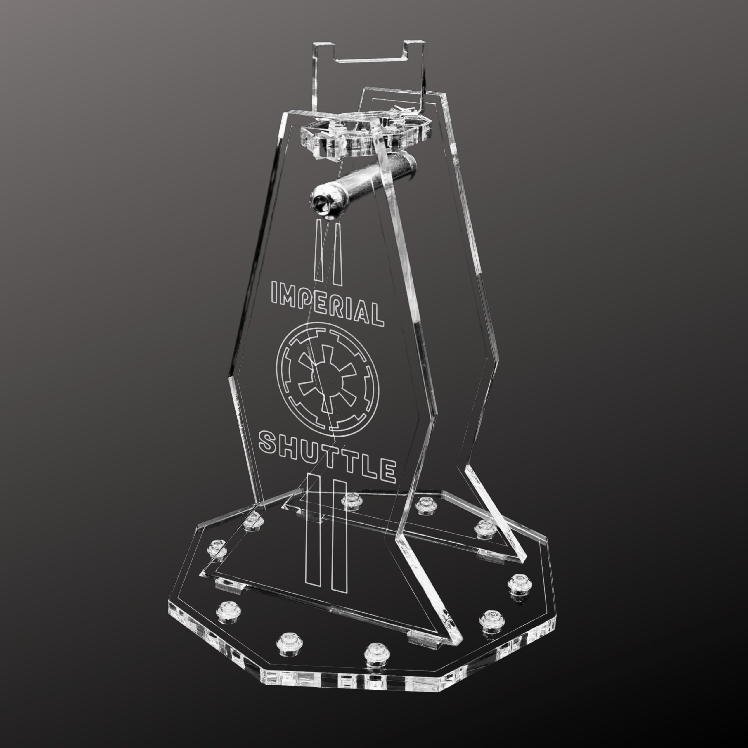AREA17 Acrylic Display Stand - Acrylic Glass Model Stand for Lego 75302 Imperial Shuttle