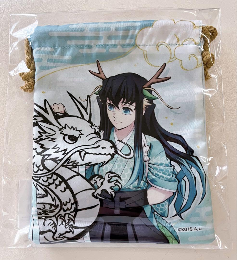 Amazon.co.jp: 鬼 滅 鬼滅祭 辰年 2024 巾着 時透無一郎 伍周年記念祭