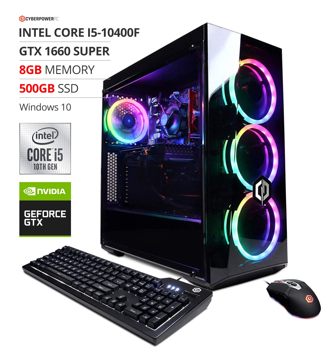 自作ゲーミングPC Core i5 10400 GTX1660 LED搭載 【公式通販】