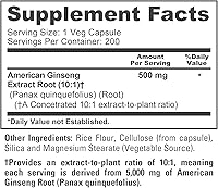 Vista 4 de NusaPure American Ginseng 5000 mg - 200 cápsulas vegetales (vegetariano, sin OMG y sin gluten)