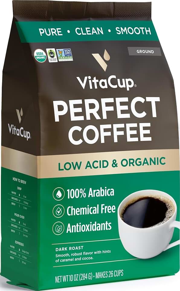 VitaCup Perfect Low Acid Organic Coffee Ground