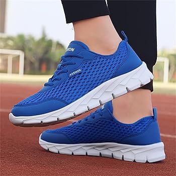 Blue Summer Shoes Men's Soft Sole Lightweight Sports Shoes Spring and  Summer Fashion Running Shoes for Men Lacing Slip-On Trainers Sporty :  Amazon.de