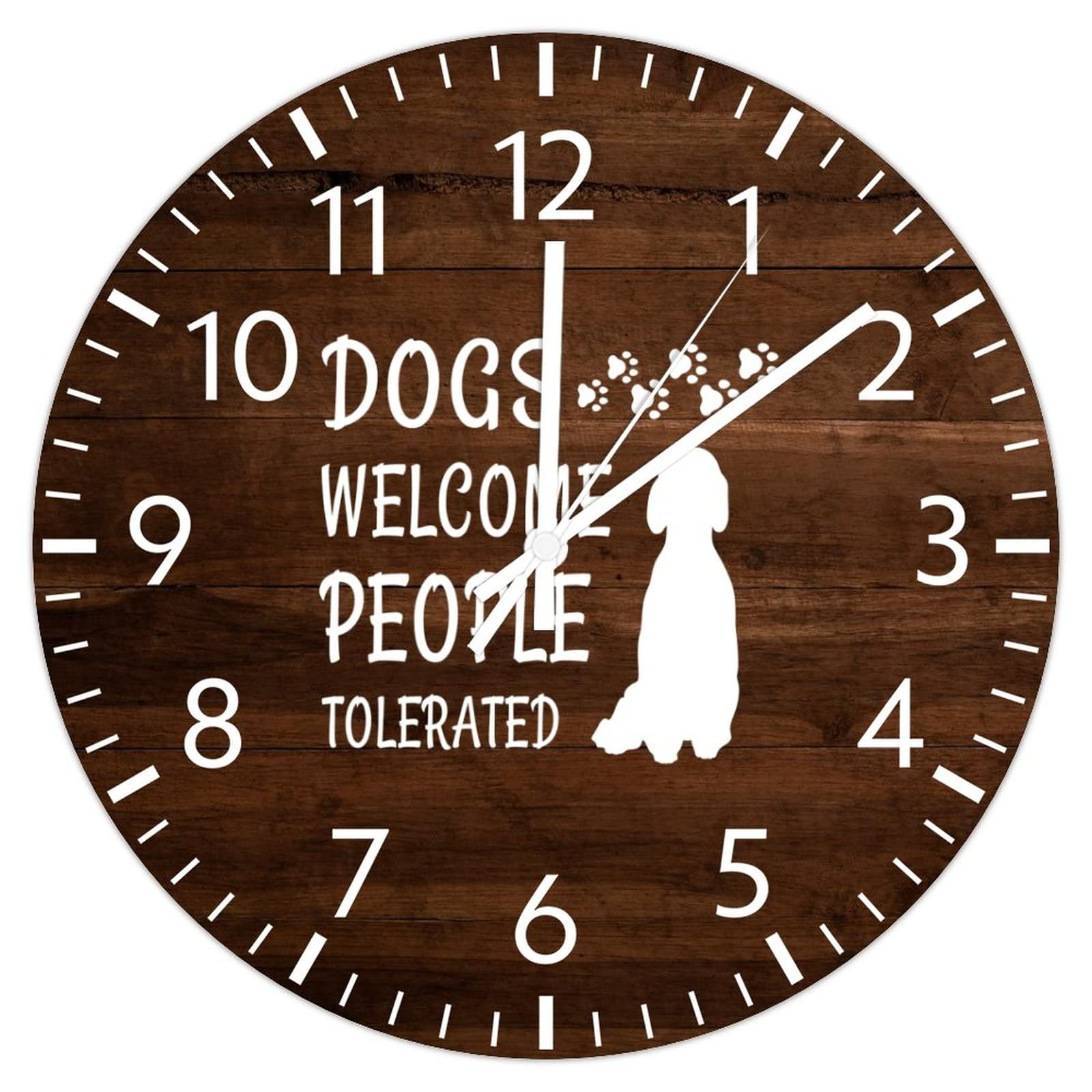 Horloge murale sans tic-tac résolvant les bruits nocturnes en PVC rond