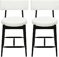 Vista 11 de Mid Century Modern Counter Stool Set of 2 Dining Chairs for Room Table and Seating Chair Sets Kitchen Bar Stools Counter Height Bar Stools,Beige