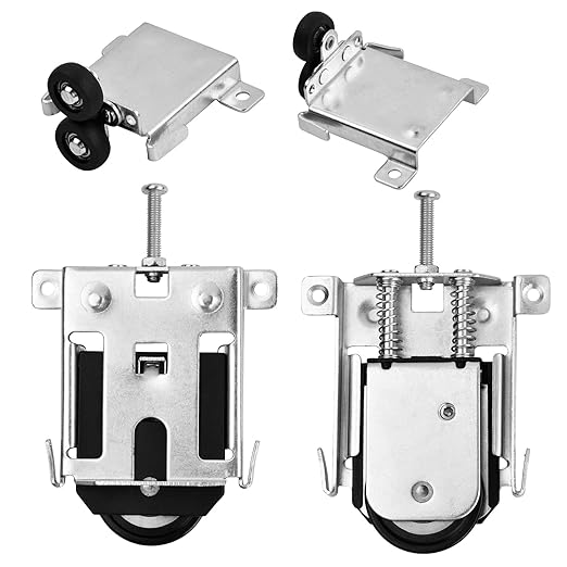 2 Set Sliding Wardrobe Door Parts Wheels, Sliding Door Pulley Door Roller, Closet Door Convex