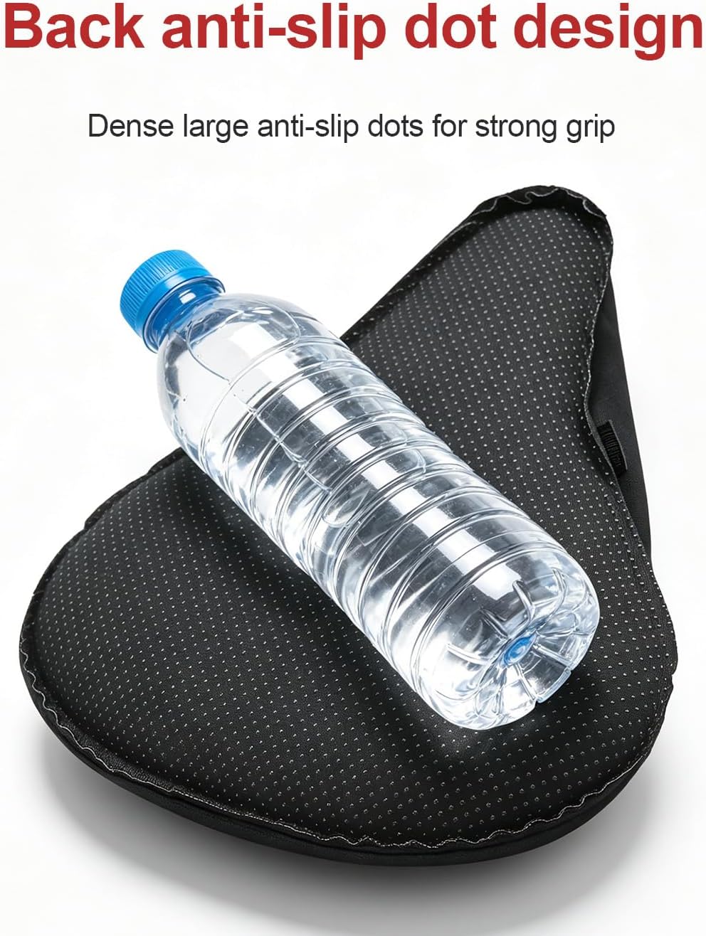 Bike Seat Cushion Cover, Gel Bicycle Saddle Cover with Foam Padding, Anti-Slip Bottom and Drawstring Lock, Comfortable Bike Seat Cover for Road Mountain Cruiser Exercise Bikes, 3 Sizes