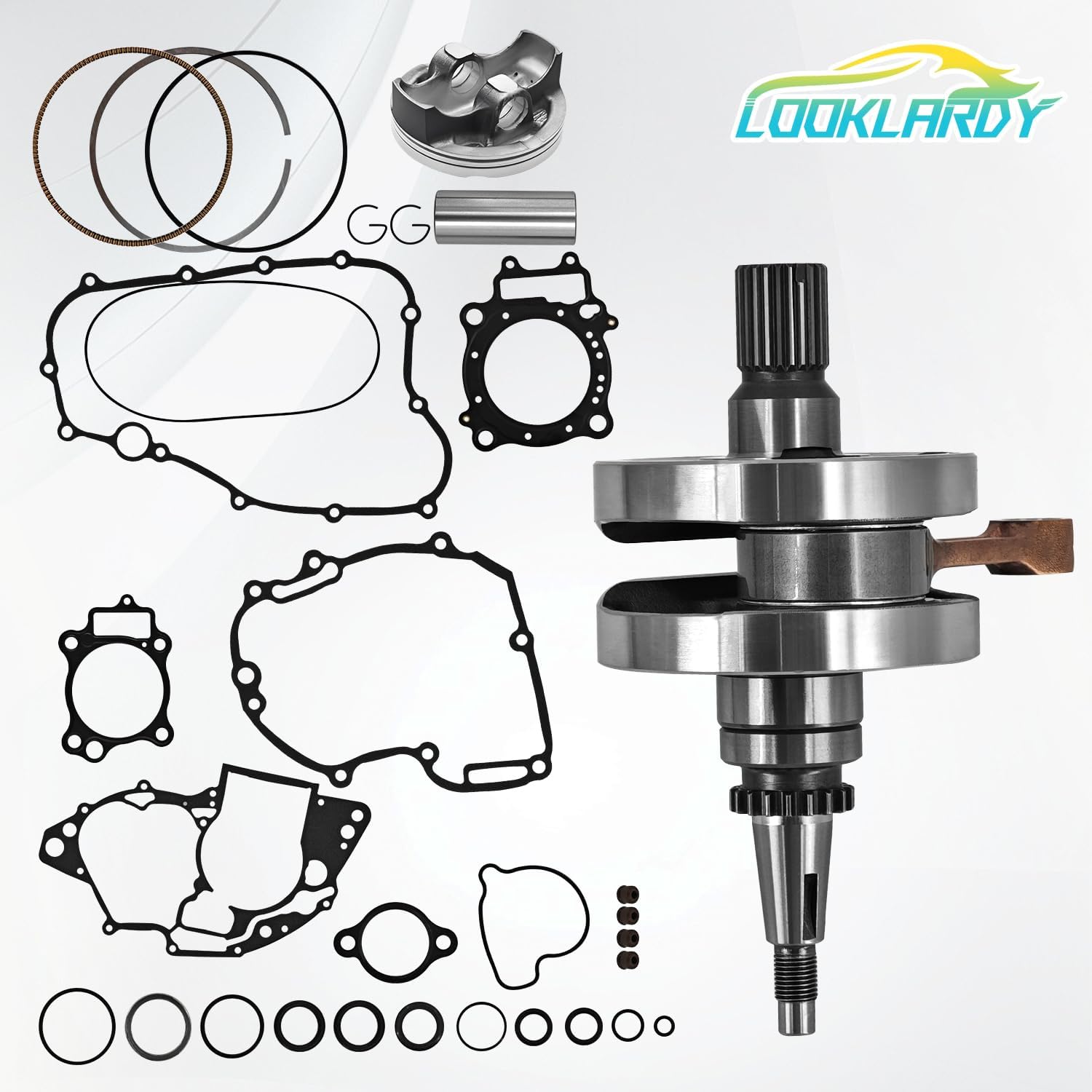 13000-KRN-A10 Crankshaft & Engine Rebuild Kit w/Forged Piston Compatible with Honda CRF250R 2004-2009