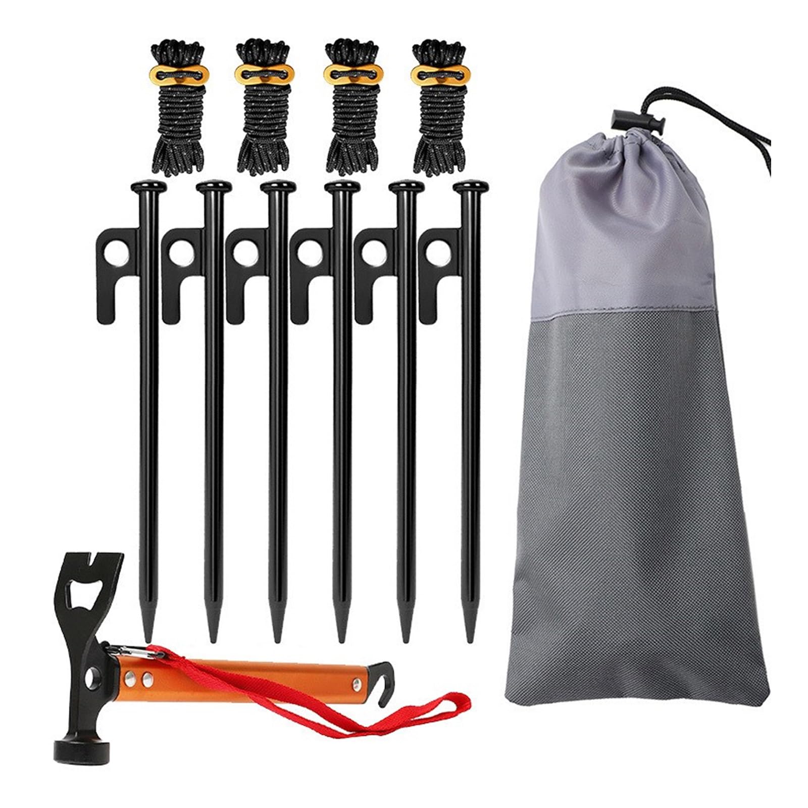 Camping Zeltheringe Aluminium Zelte Heringe Heringe Garten Bodenanker mit Haken Windlager Zelt Spikes Baldachin Nägel