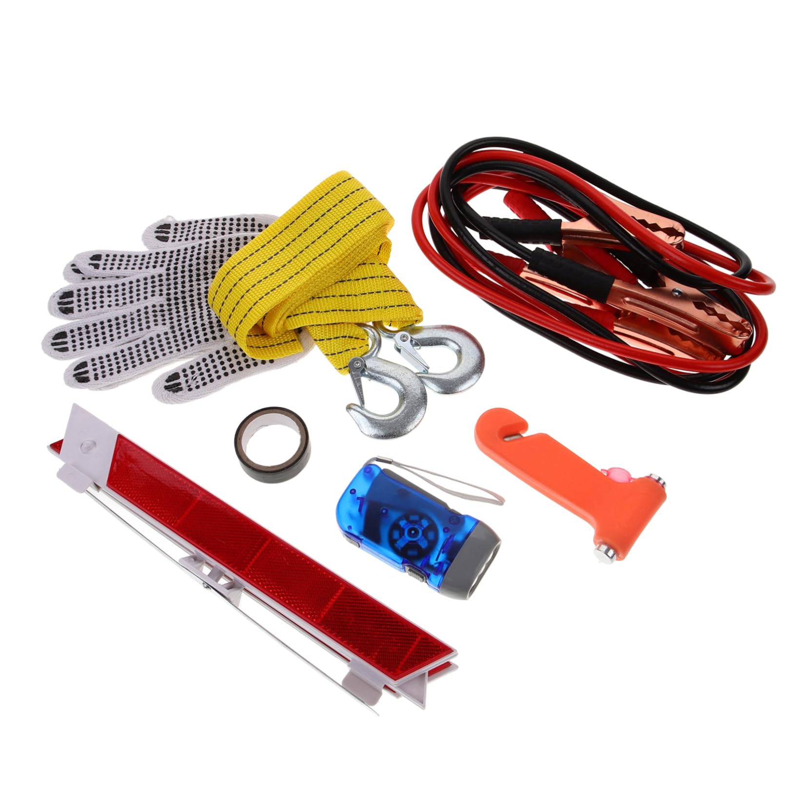 Kit di Emergenza per Auto, Set, Assistenza Stradale Completa, Facile da Usare, per Ispezioni del Veicolo, Attrezzi e Attrezzature per Auto