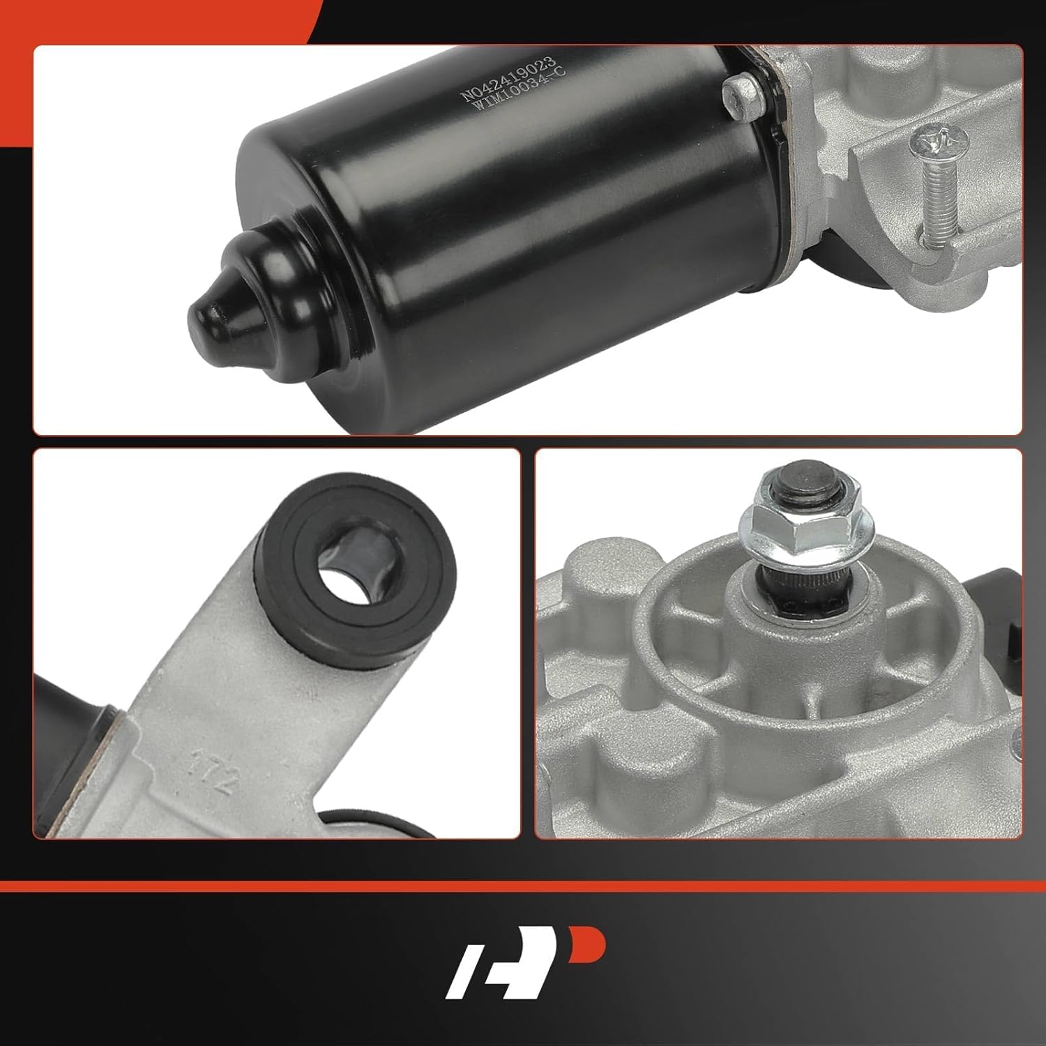 A-Premium Front Windshield Wiper Motor Compatible with Cadillac SRX 2010 2011 2012 2013 2014 2015 2016, 4-Pin