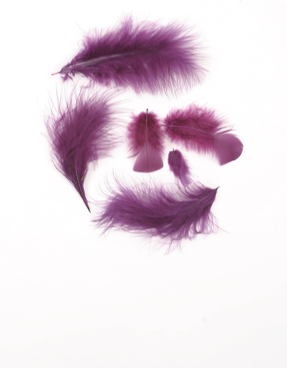 ZUCKER™ Turkey Marabou Loose Dyed Feathers- Purple
