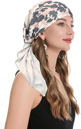 ZLYC Chemo Headwear Pre Tied Head Scarf Lightweight Beanie Hat for Women | stretch lightweight fabric, chic street fashion wrap, work commute brunch, beach travel party, versatile daily skull cap