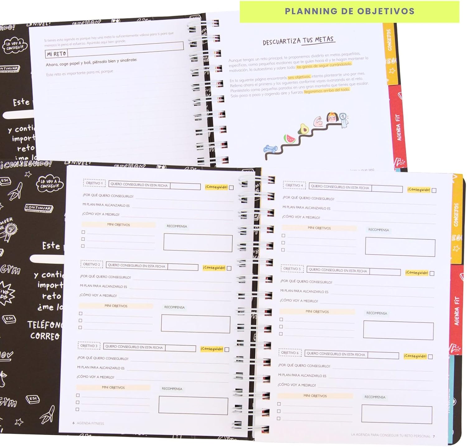 Fitness Diary Today Start (2022, A5, 100 Pages, Monthly Planner)