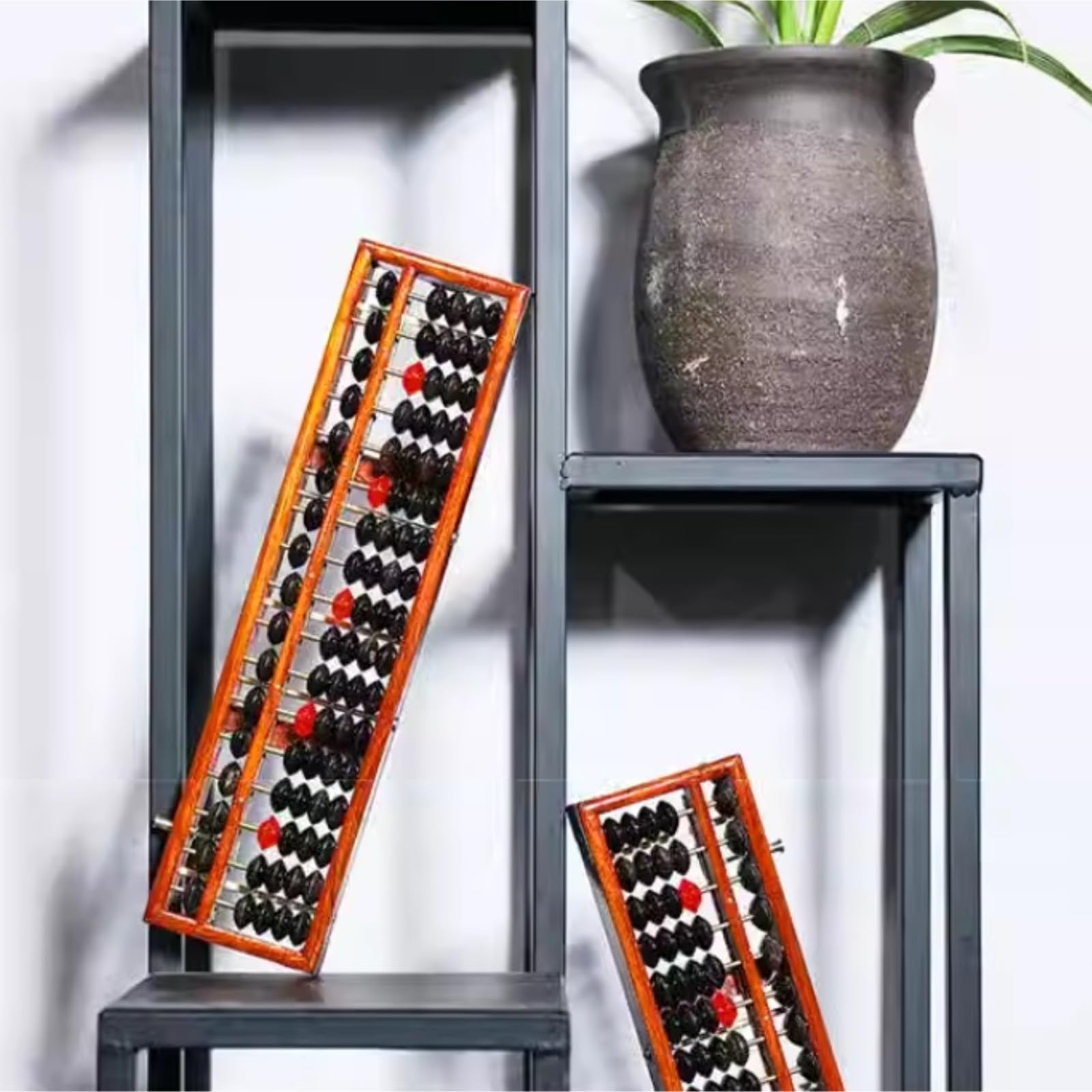 Abakus Vintage Holz Abacus 17 Digit Chinesischen Rechner Zählen Werkzeug for Pädagogisches Schule Büro Rechenrahmen