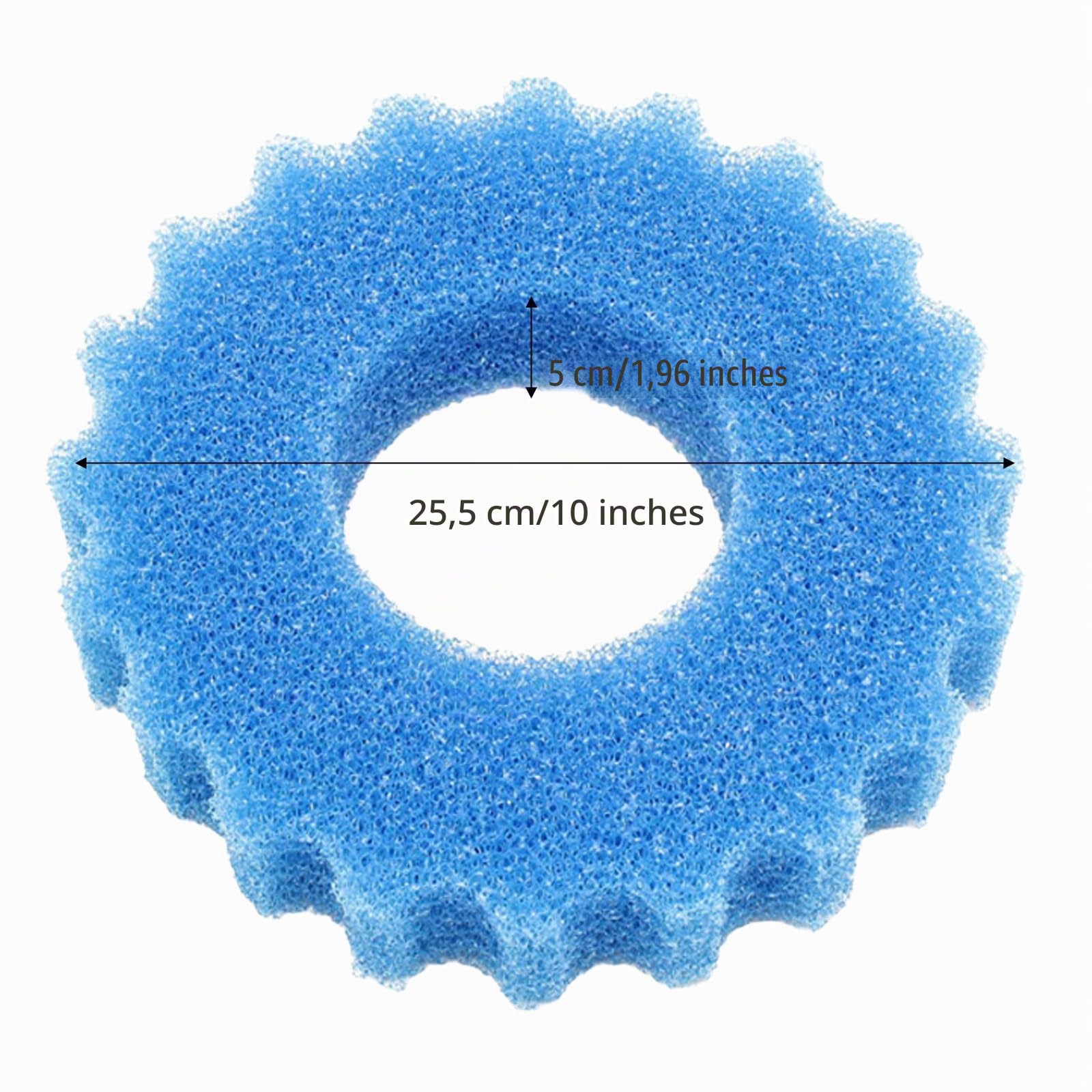 Lot de 7 éponges filtrantes CPF/CPA-15000 compatibles avec filtre de bassin SunSun Éponge filtrante haute efficacité Éponge biochimique facile à remplacer