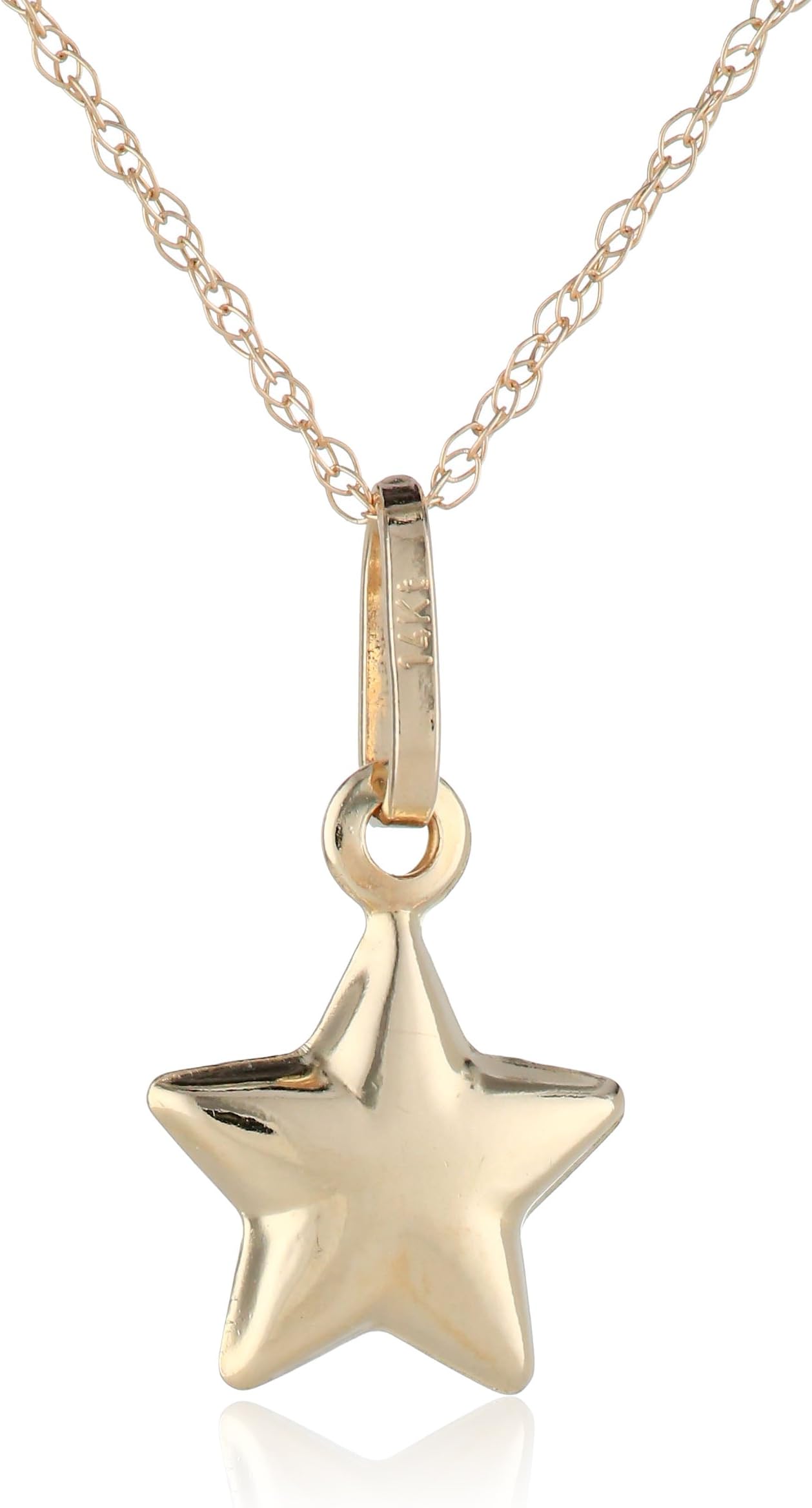 MILLA 14k Yellow Gold Petite Star Pendant Necklace, 18"
