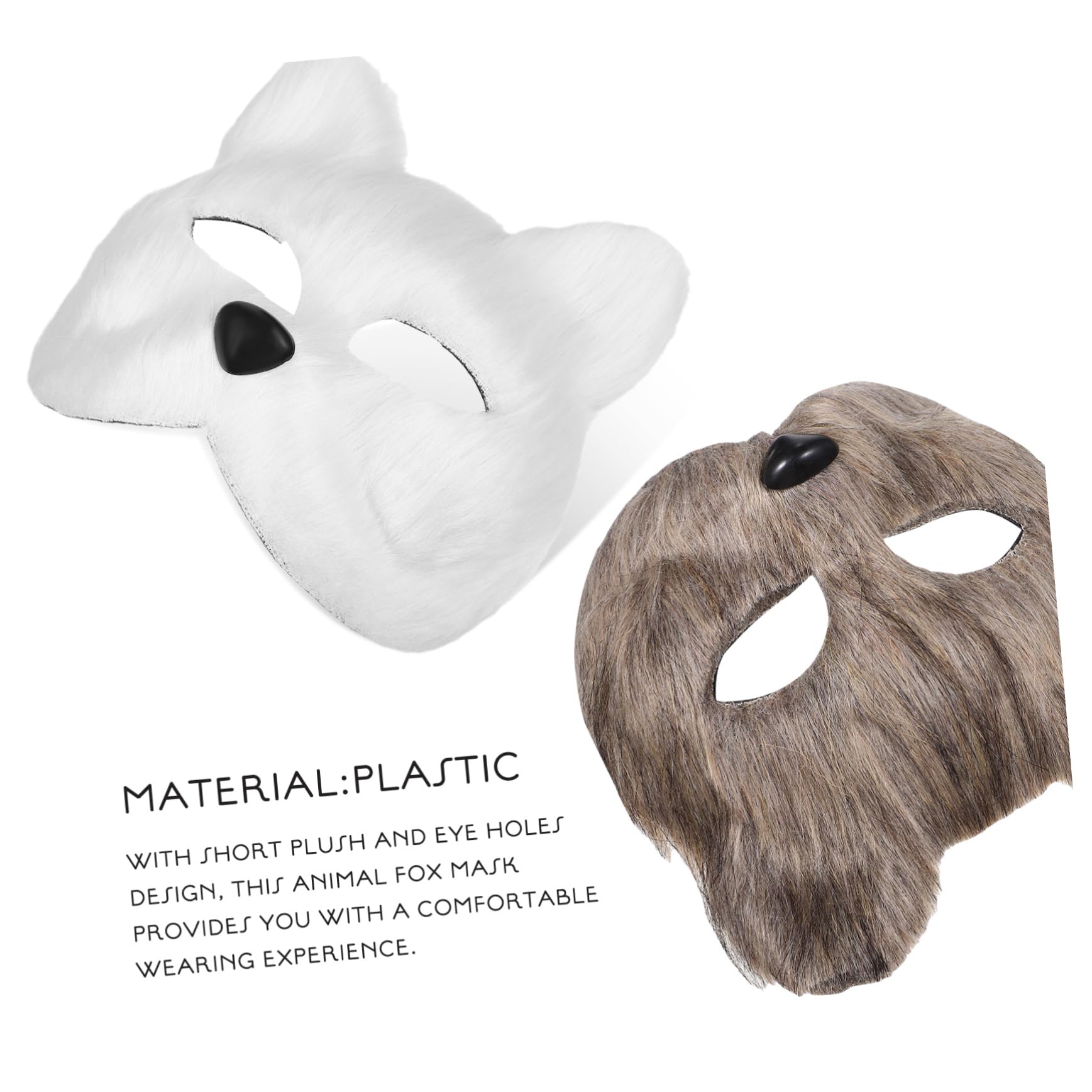 5pezzi Maschera Fox Per Masquerade e Per Halloween e Decorazioni Festive