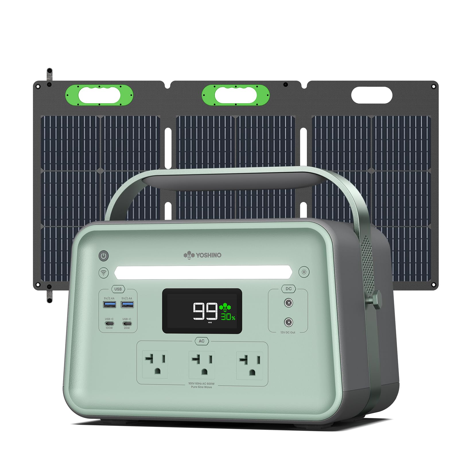Amazon.co.jp: YOSHINO ヨシノ 固体電池 ポータブル電源 ソーラー 