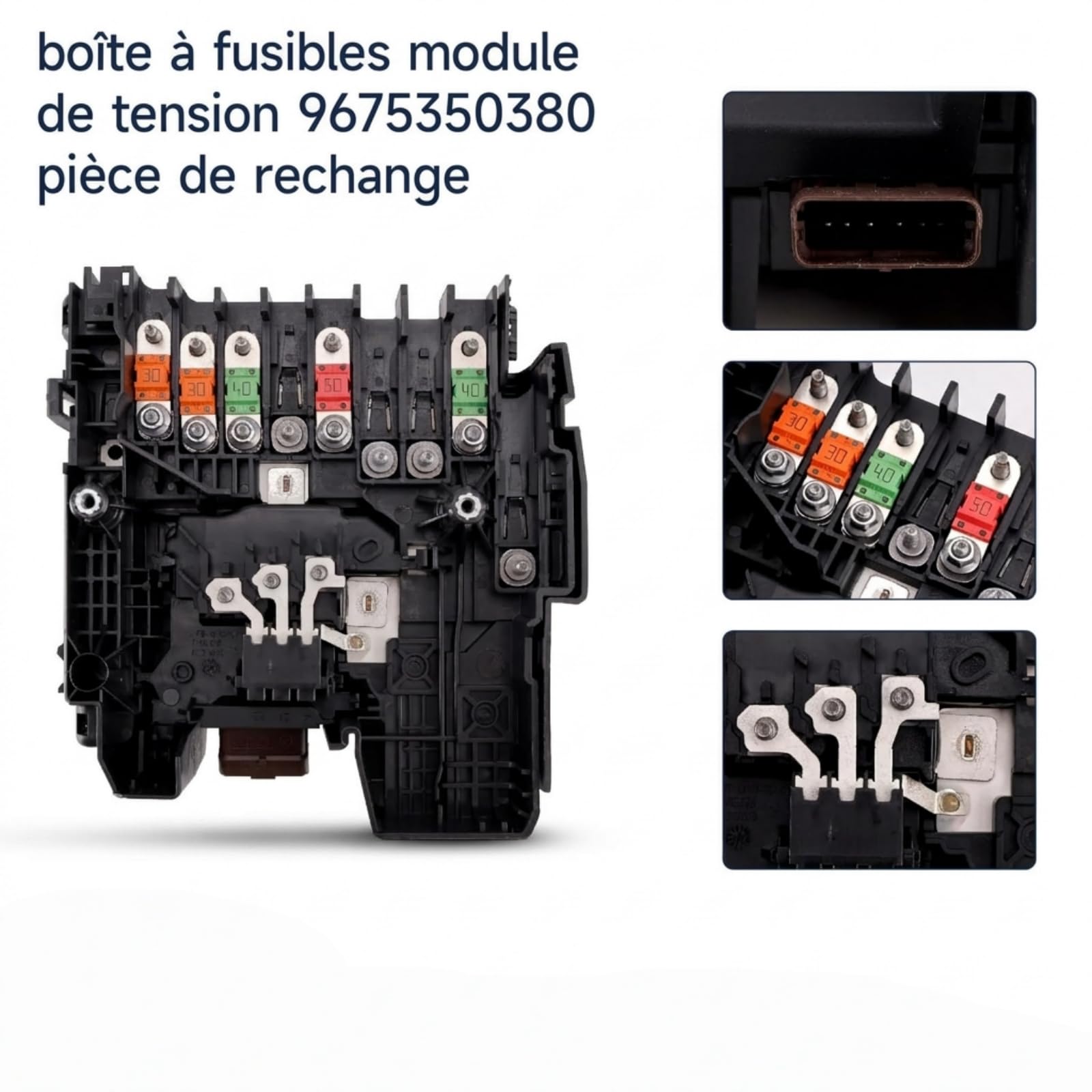 Module de Gestion de Batterie 9675350380 9675350280, Boîtier de Fusibles BPGA de Rechange Adaptable sur Peugeot 3008 5008 et Citroën C4 Picasso, Unité de Protection Électrique
