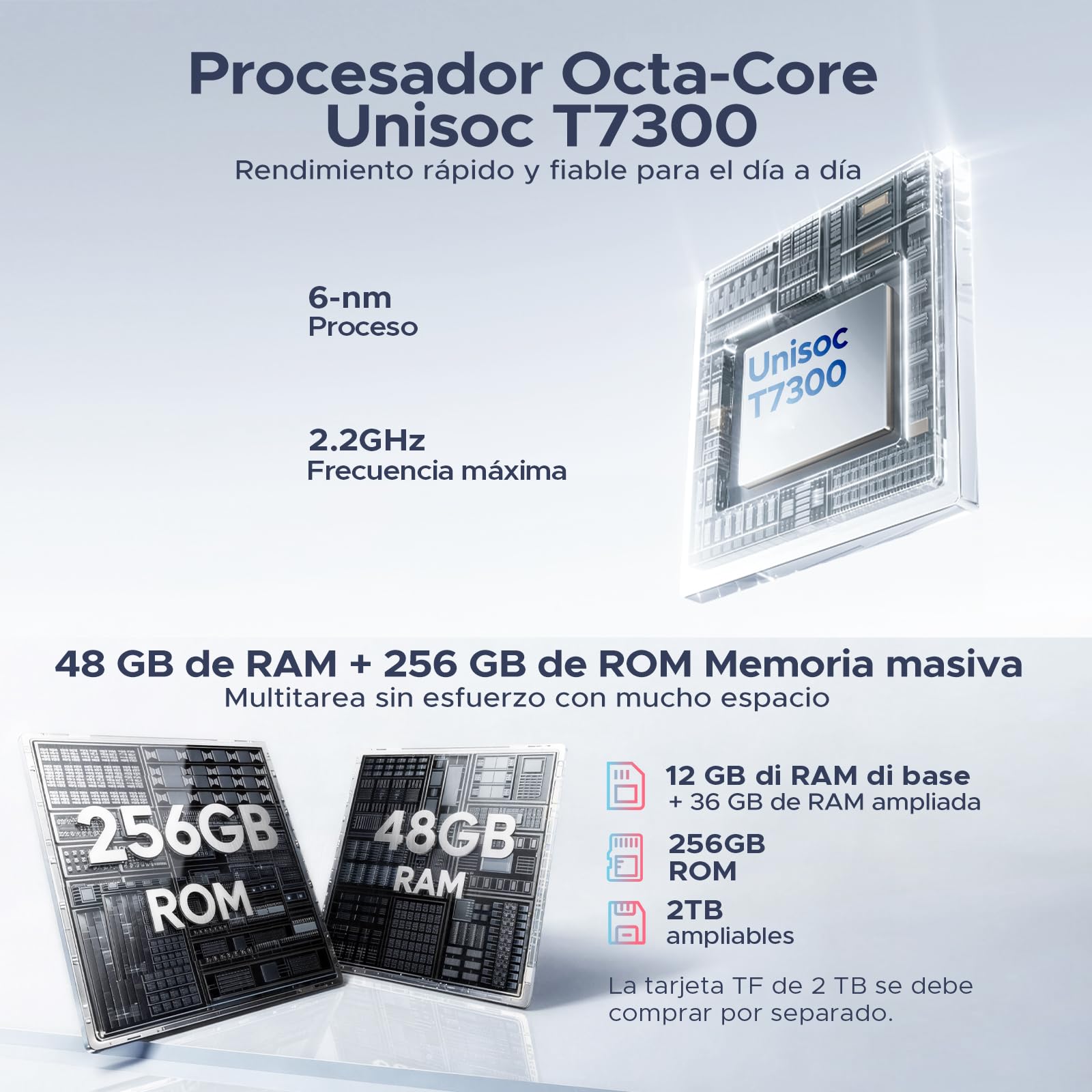 P12 Pro Tablet 12 Pulgadas, Tableta Android 16, 48GB RAM+256GB ROM/2TB TF, T7300 Octa-core, 2.4K 120Hz, 12000mAh/18W, 13MP+8MP, 5G WiFi, 4G LTE, Gemini AI, Face ID, Tablets con Teclado y Lapiz, Azul