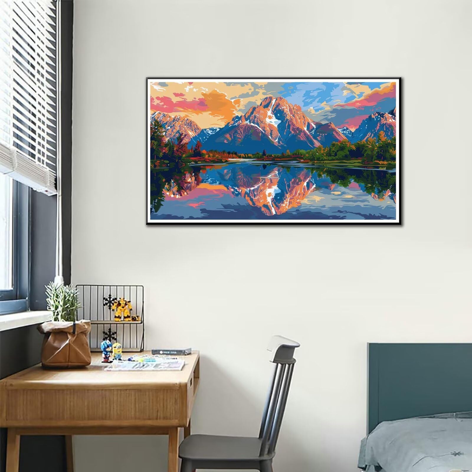 Dipingere con i Numeri Adulti Paesaggio Stradale, Kit di Pittura