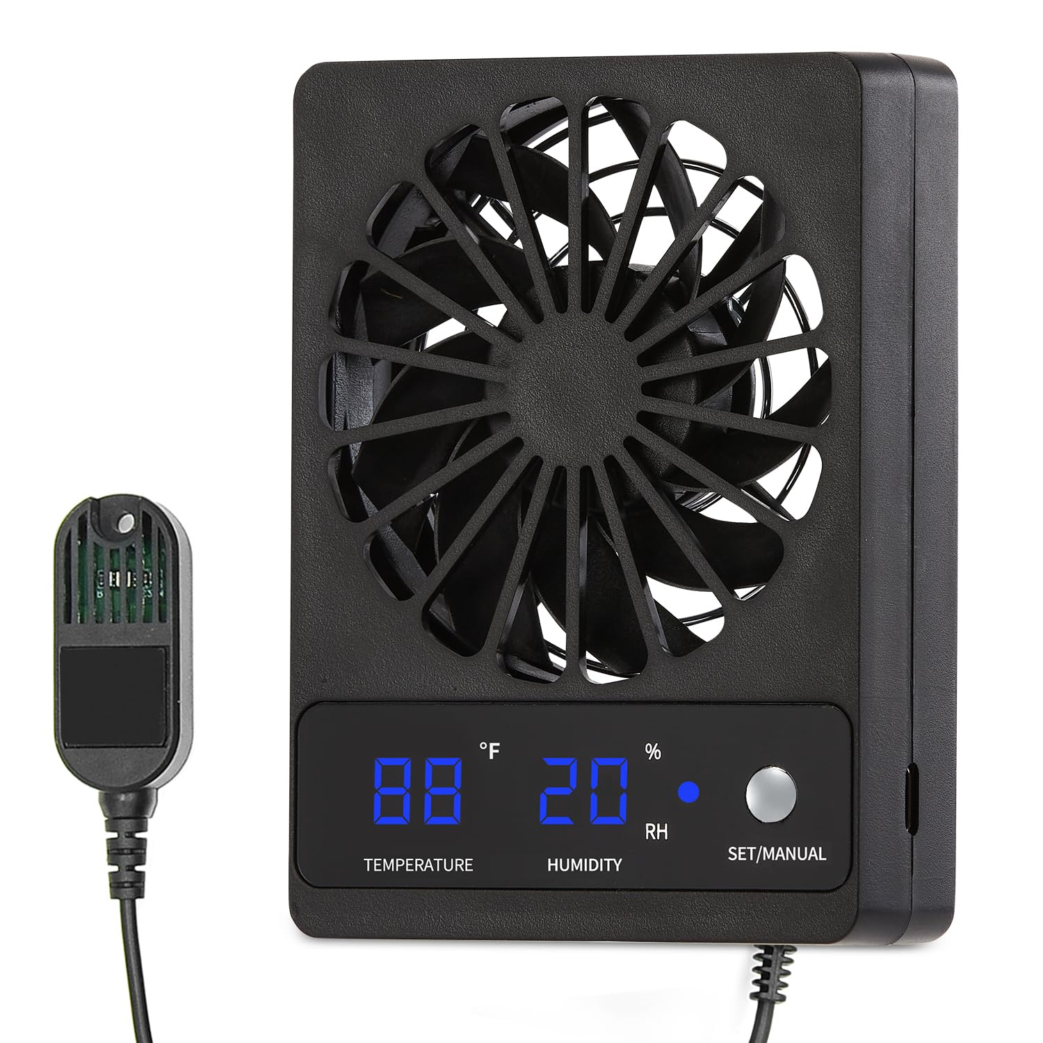 RUNWUSHENG Reptile Fan,Humidity Fan,Dehumidifier for Rainforest Terrarium Vivarium, Improving Air Circulation for Amphibians, Reptiles, and Snakes
