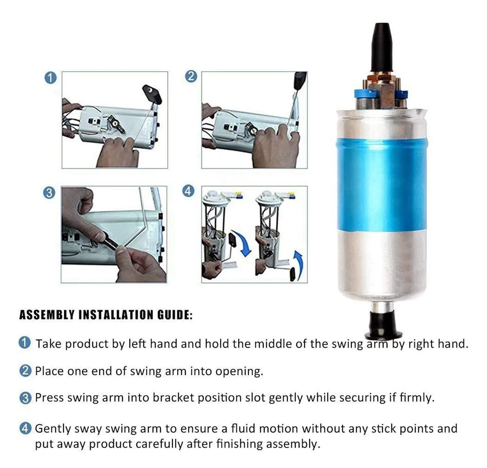 In Linea Pompa Carburante Per 0580254910 0580464125 FP-1029-BL Pompa Elettrica Esterna Del Carburante Flusso 120LPH 12V