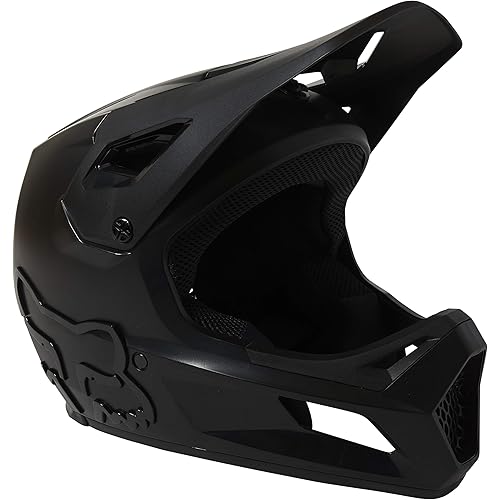 Fox Racing Youth Rampage Mountain Bike Helmet, Black/Black, Large