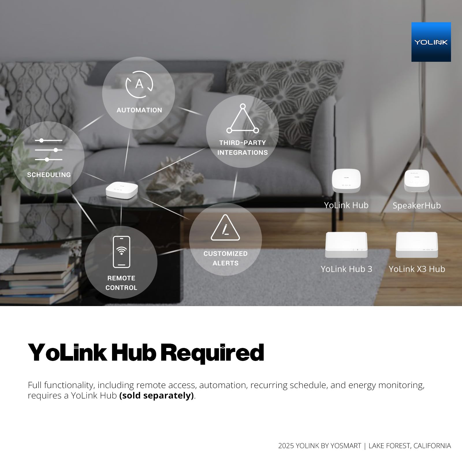 YoLink Smart Energy Plug 15A 1 4 Mile LoRa Range High-Power Devices with Cycle Schedule Real-Time Energy Monitoring — view 9