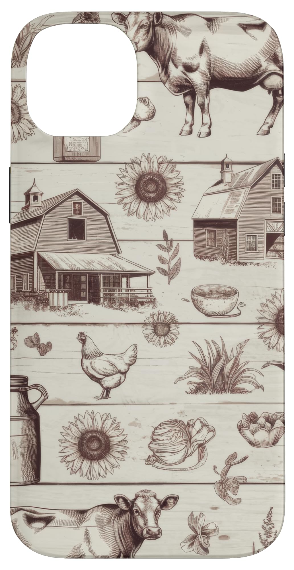 Vintage Farmhouse Rustic Barn Case for iPhone 14 Plus