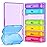ZIKEE 7 Packs Extra Large Pill Organizer, Portable Pill Box 7 Day for Pocket, Purse, Weekly Pill Case with Dual-Protection Design, Pill Container for Medication, Vitamin, Fish Oil, Supplement, Purple